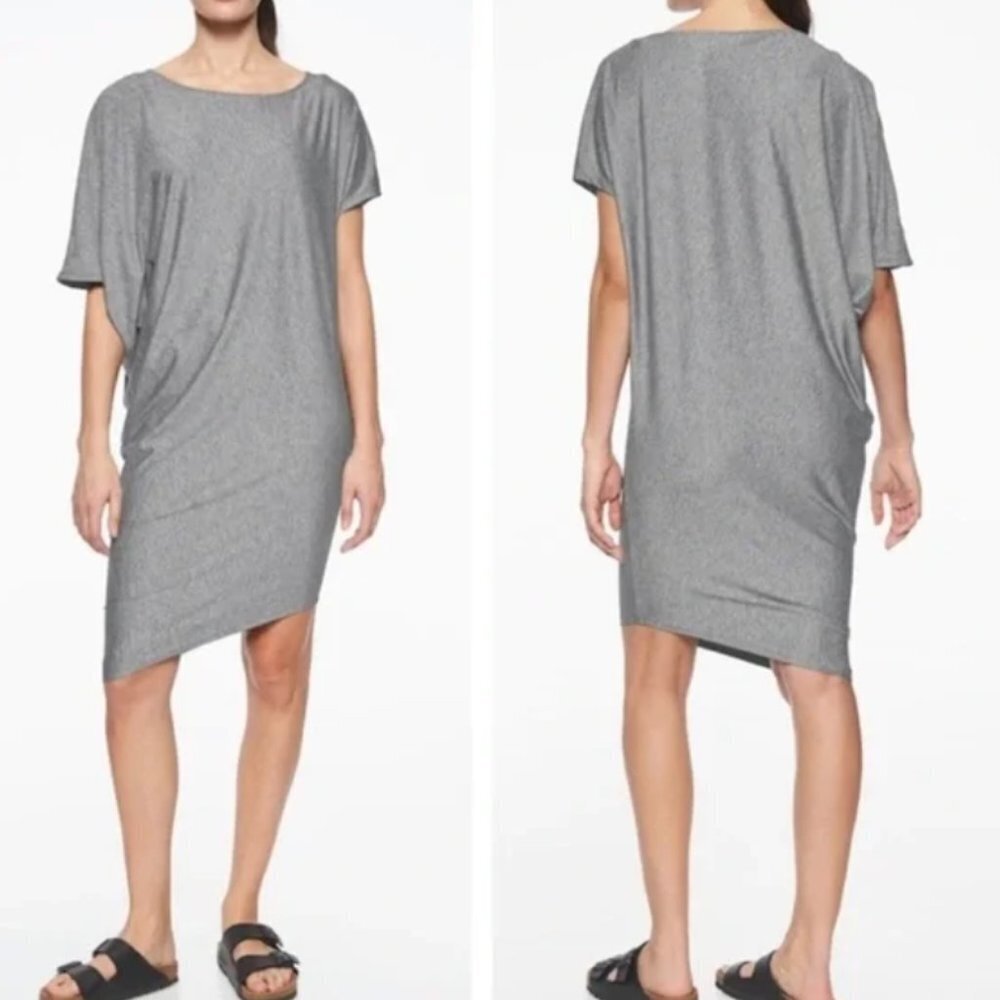 Athleta Sunlover Hilo UPF Dress in Heather Gray